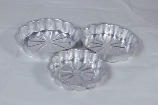 طقم على شكل وردة مضلعة 3 قطع