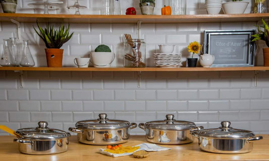 طقم صواني فرن بالغطاء واليدين 3 قطع