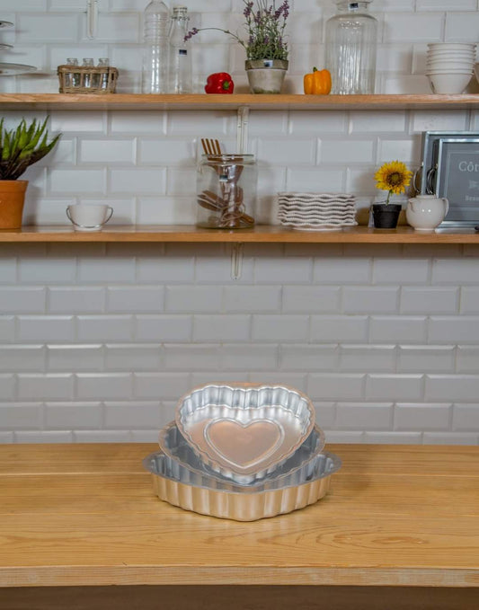 طقم على شكل قلب مضلع 3 قطع